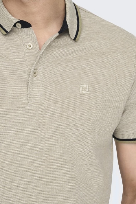 Only & Sons onsfletcher slim ss polo noos